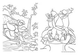 Aladdin desenho para colorir 05 e 06