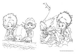 Arthur e os Minimoys desenho para colorir 11 e 12