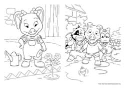 As Aventuras de Piggley Winks desenho para colorir 11 e 12