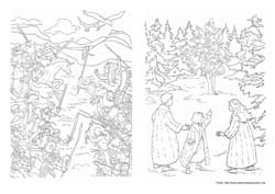 As Crônicas de Nárnia desenho para colorir 09 e 10