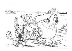 Asterix desenho para colorir 03 e 04