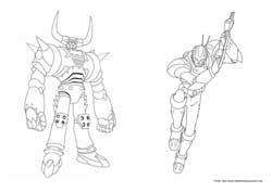Astro Boy desenho para colorir 01 e 02