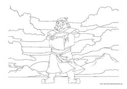 Avatar a Lenda de Aang desenho para colorir 05 e 06