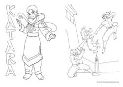 Avatar a Lenda de Aang desenho para colorir 11 e 12