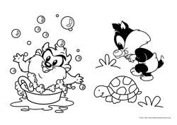 Baby Looney Tunes desenho para colorir 05 e 06