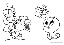 Baby Looney Tunes desenho para colorir 09 e 10