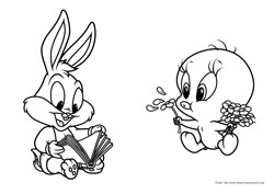 Baby Looney Tunes desenho para colorir 11 e 12