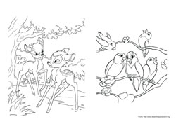 Bambi 2 desenho para colorir 09 e 10