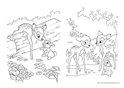 Bambi 2 desenho para colorir 11 e 12