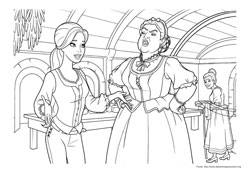 Barbie e as Três Mosqueteiras desenho para colorir 04