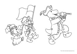 Barney e seus Amigos desenho para colorir 03 e 04
