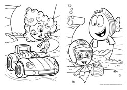 Bubble Guppies desenho para colorir 07 e 08