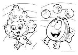 Bubble Guppies desenho para colorir 09 e 10