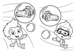Bubble Guppies desenho para colorir 11 e 12