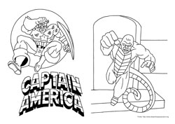 Capitão América desenho para colorir 11 e 12