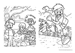 Digimon desenho para colorir 07 e 08