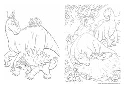 Dinossauro desenho para colorir 01 e 02