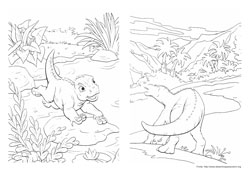 Dinossauro desenho para colorir 03 e 04