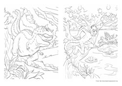 Dinossauro desenho para colorir 05 e 06