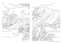 Dinossauro desenho para colorir 07 e 08