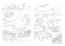 Dinossauro desenho para colorir 09 e 10