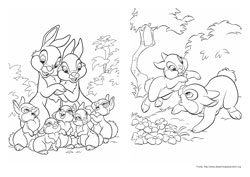 Disney Bunnies desenho para colorir 11 e 12