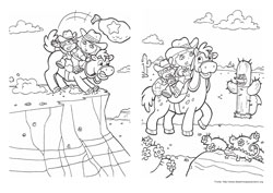 Dora, a Aventureira desenho para colorir 09 e 10