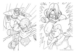 Dragon Ball Z desenho para colorir 03 e 04