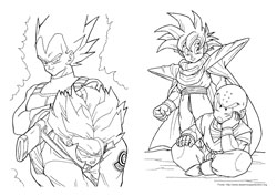 Dragon Ball Z desenho para colorir 05 e 06