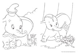 Dumbo desenho para colorir 05 e 06