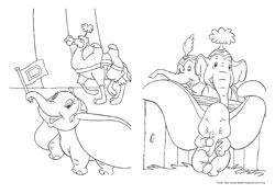 Dumbo desenho para colorir 09 e 10