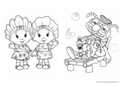 Fifi and the Flowertots desenho para colorir 01 e 02