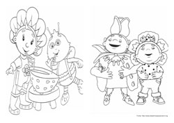 Fifi and the Flowertots desenho para colorir 03 e 04