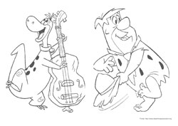 Flintstones desenho para colorir 11 e 12