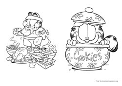 Garfield desenho para colorir 05 e 06