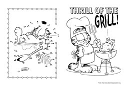 Garfield desenho para colorir 07 e 08