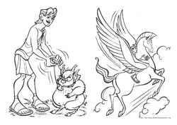 Hercules desenho para colorir 05 e 06