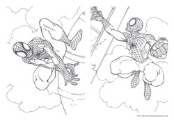 Homem Aranha desenho para colorir 05 e 06