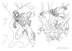 Homem Aranha desenho para colorir 07 e 08