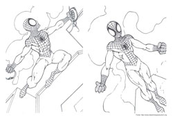 Homem Aranha desenho para colorir 09 e 10