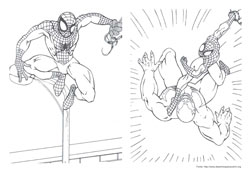 Homem Aranha desenho para colorir 11 e 12