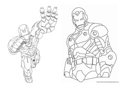 Homem de Ferro desenho para colorir 09 e 10