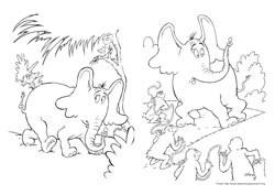 Horton desenho para colorir 09 e 10