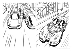 Hot Wheels desenho para colorir 01 e 02