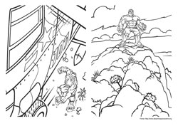 Hulk desenho para colorir 01 e 02
