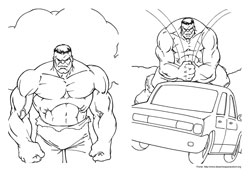 Hulk desenho para colorir 10 e 11