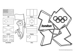 Jogos Olímpicos desenho para colorir 07 e 08