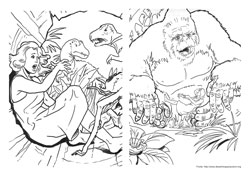 King Kong desenho para colorir 05 e 06