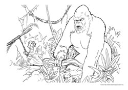 King Kong desenho para colorir 07
