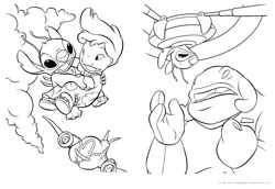 Lilo e Stitch desenho para colorir 01 e 02